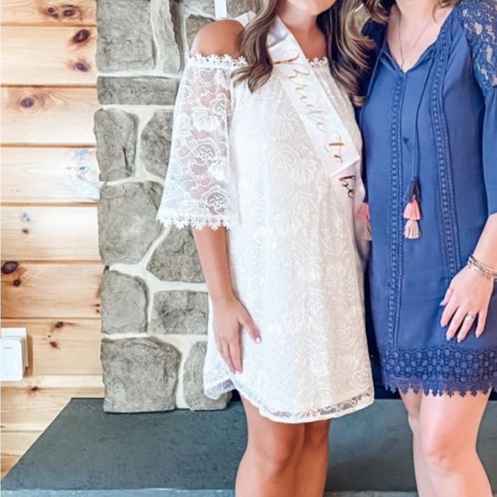 White lace dress
